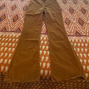 Knox Rose, raw hem corduroy flare pants